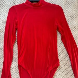 Red  One Piece Bodysuit
